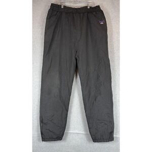 Vintage Voit Pants Mens XL Black Nylon Lined Windbreaker Joggers Korea 90s